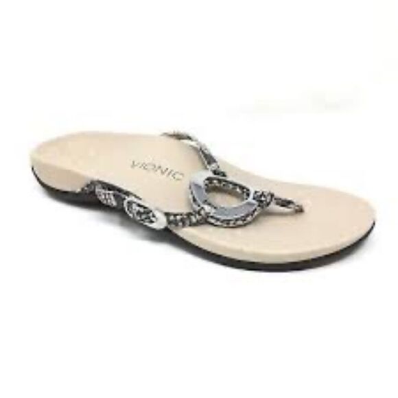 Vionic Karina Women's Snake Thong Sandals Sz 7 - Picture 1 of 7